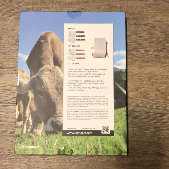 Brand 🆕🔥👨🏻‍🍳🔥 LEGNOART Reggio cheese knives set - Picture 8 of 17